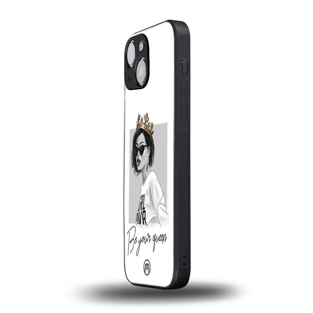 be your queen back phone cover | glass case for iphone 13 mini