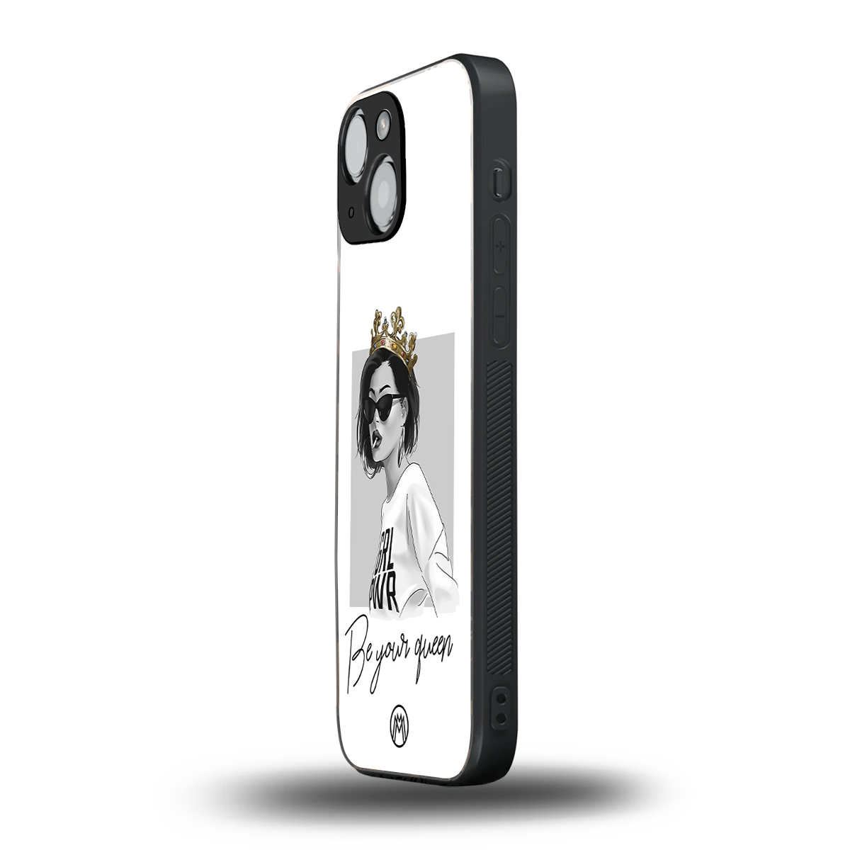 be your queen back phone cover | glass case for iphone 13 mini