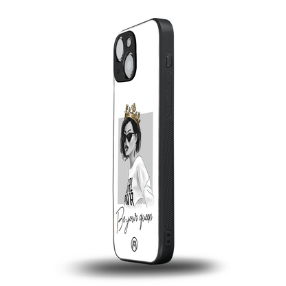 be your queen back phone cover | glass case for iphone 13 mini