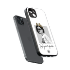 be your queen back phone cover | glass case for iphone 15 plus