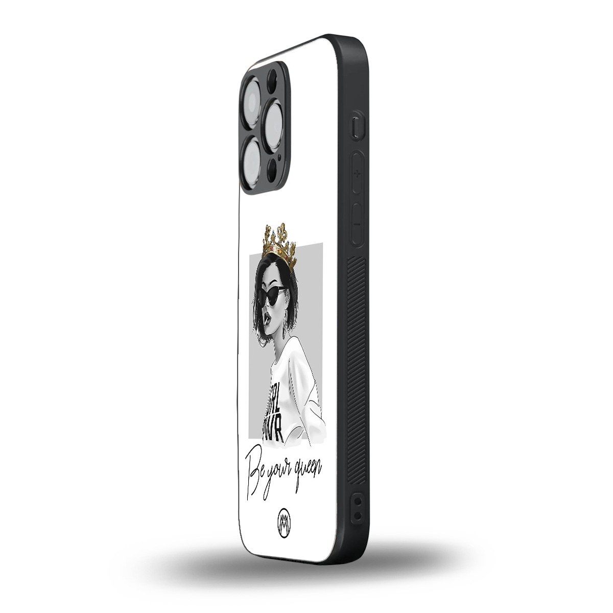be your queen back phone cover | glass case for iphone 15 pro max