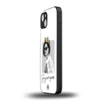 be your queen back phone cover | glass case for iphone 15
