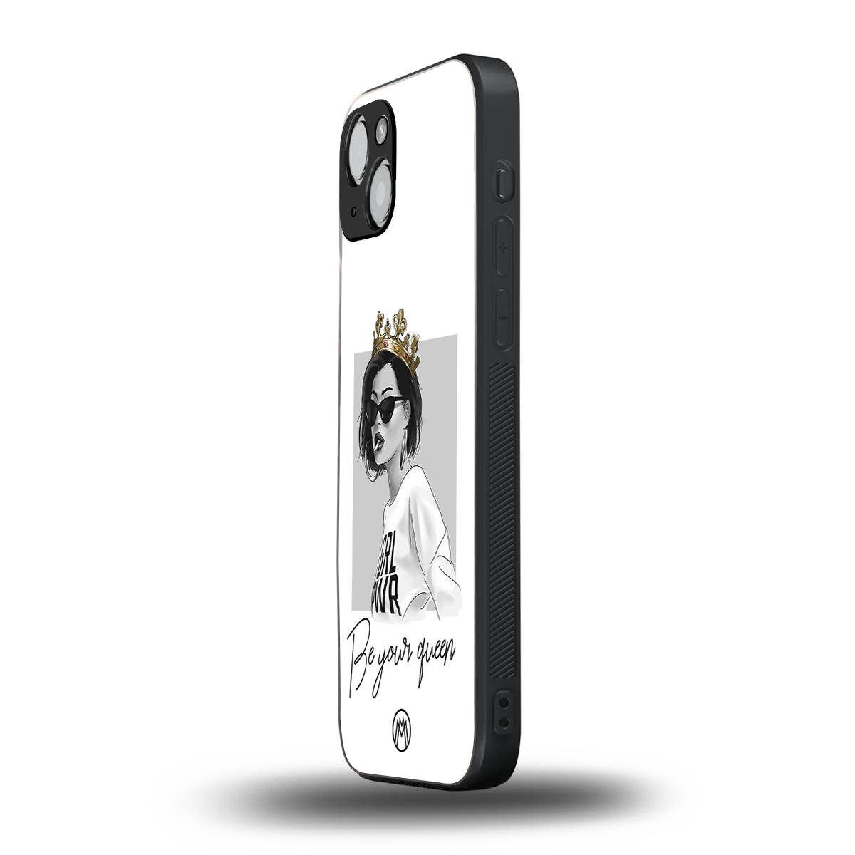 be your queen back phone cover | glass case for iphone 15