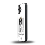 be your queen back phone cover | glass case for iphone 16 plus