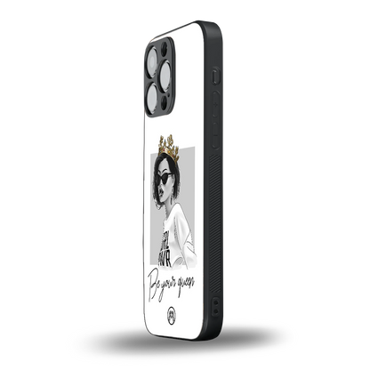 be your queen back phone cover | glass case for iphone 16 pro max