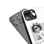 be your queen back phone cover | glass case for iphone 14 plus