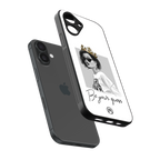 be your queen back phone cover | glass case for iphone 16