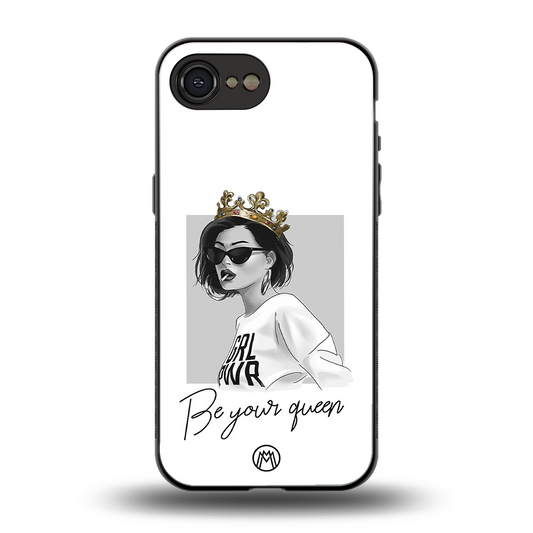 be your queen back phone cover | glass case for iphone 16e