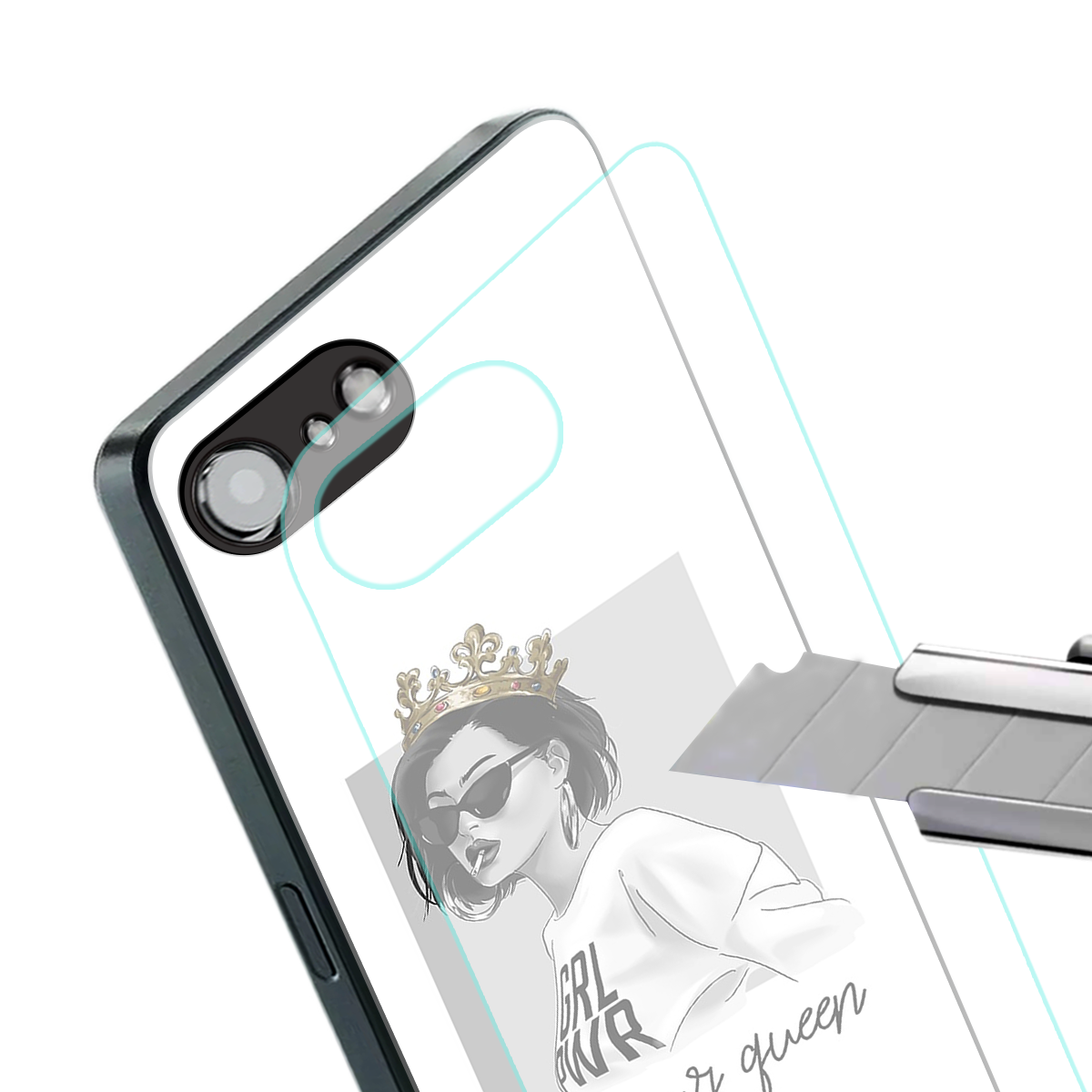be your queen back phone cover | glass case for iphone 16e