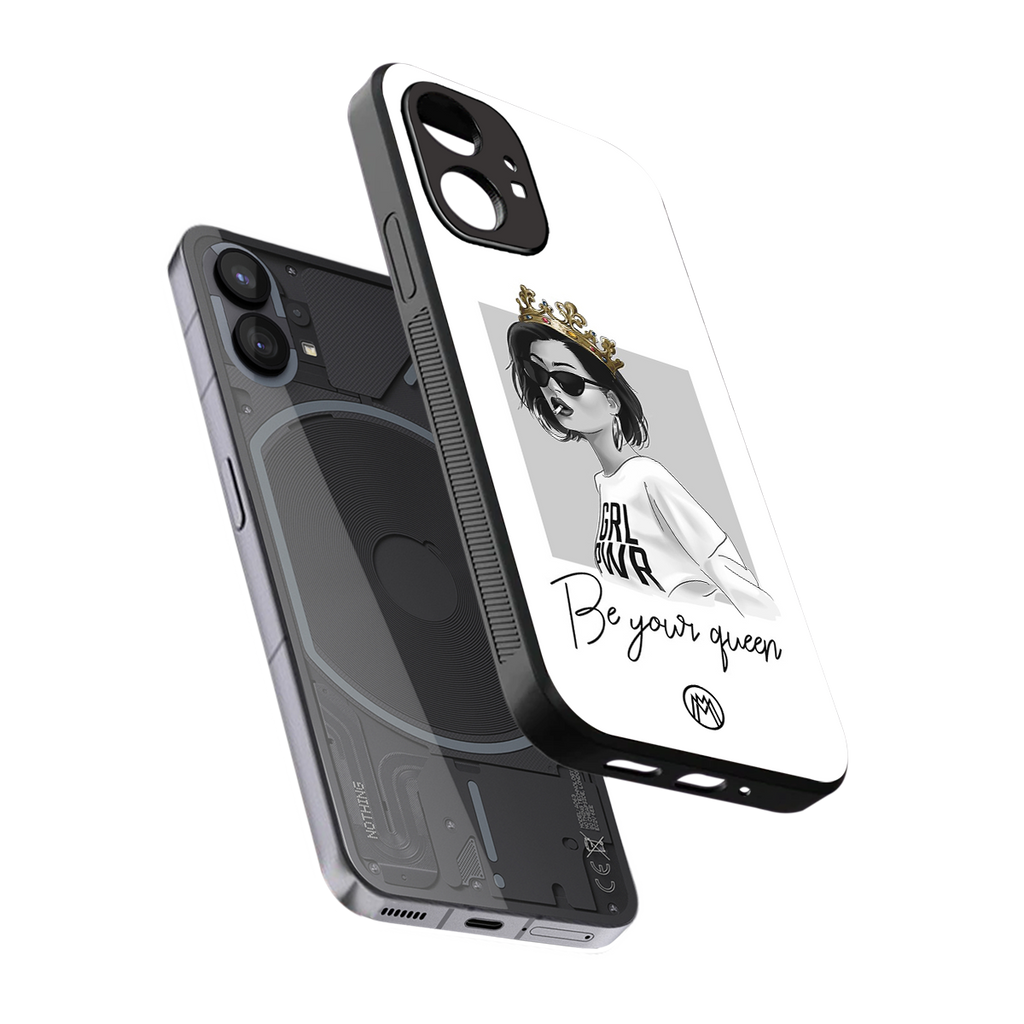 be your queen back phone cover | glass case for nothing phone 1