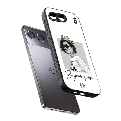 be your queen back phone cover | glass case for oneplus nord 4
