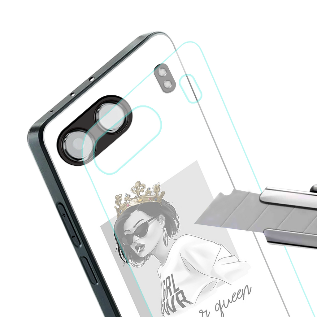 be your queen back phone cover | glass case for oneplus nord 4