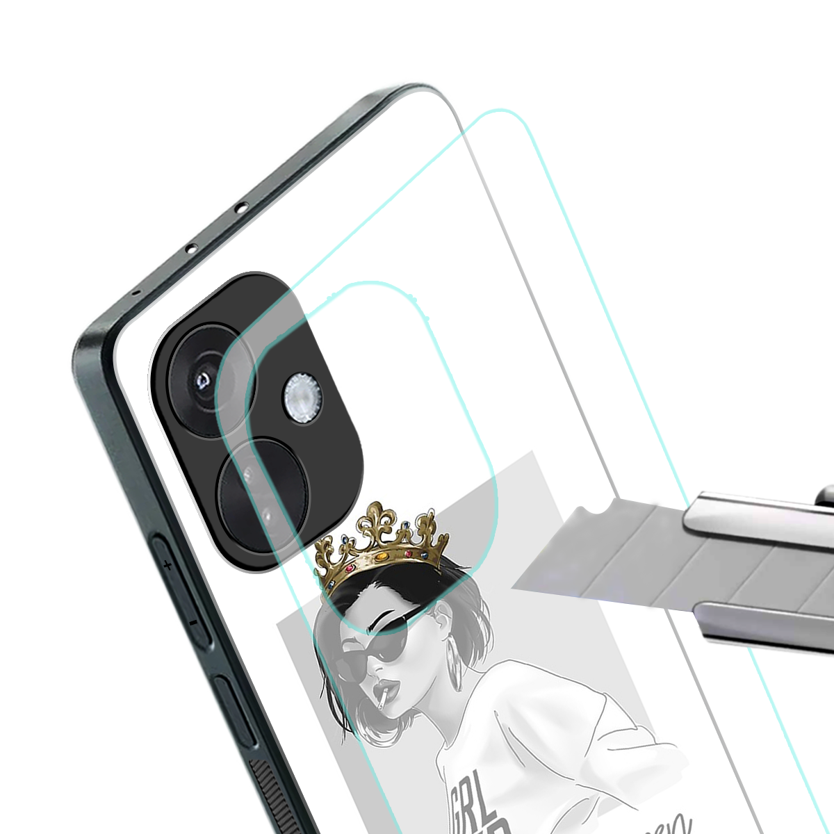be your queen back phone cover | glass case for oneplus nord ce 3