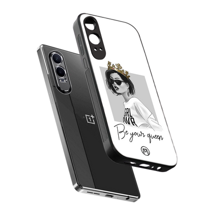 be your queen back phone cover | glass case for oneplus nord ce 4 lite