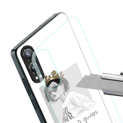 be your queen back phone cover | glass case for oneplus nord ce 4 lite