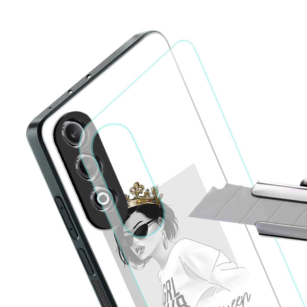 be your queen back phone cover | glass case for oneplus nord ce 4