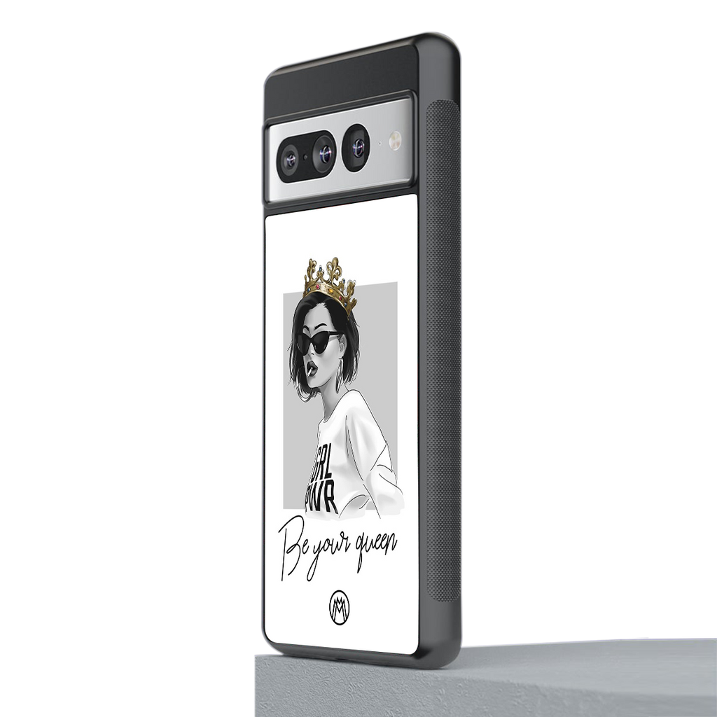be your queen back phone cover | glass case for google pixel 7 pro