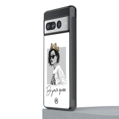 be your queen back phone cover | glass case for google pixel 7 pro