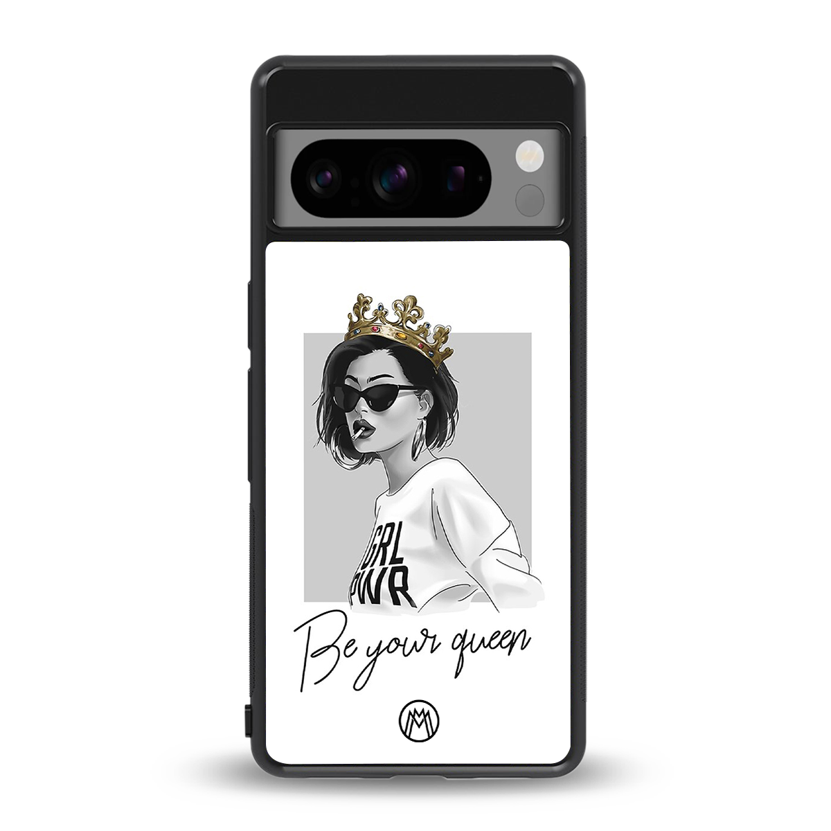 be your queen back phone cover | glass case for google pixel 8 pro