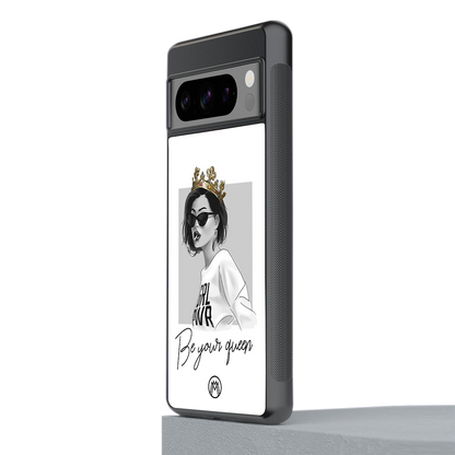 be your queen back phone cover | glass case for google pixel 8 pro