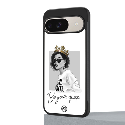 be your queen back phone cover | glass case for google pixel 9