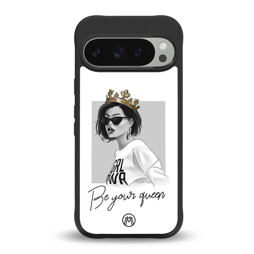be your queen back phone cover | glass case for google pixel 9 pro