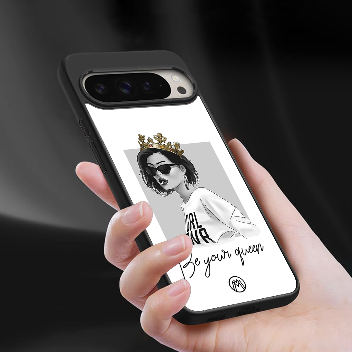 be your queen back phone cover | glass case for google pixel 9 pro xl