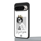 be your queen back phone cover | glass case for google pixel 9 pro