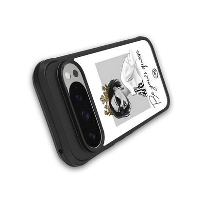 be your queen back phone cover | glass case for google pixel 9 pro xl