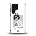 be your queen back phone cover | glass case for samsung galaxy s24 ultra