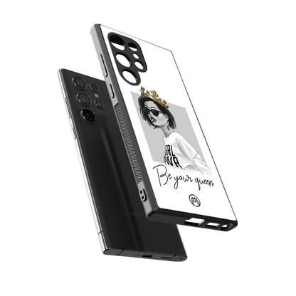 be your queen back phone cover | glass case for samsung galaxy s24 ultra