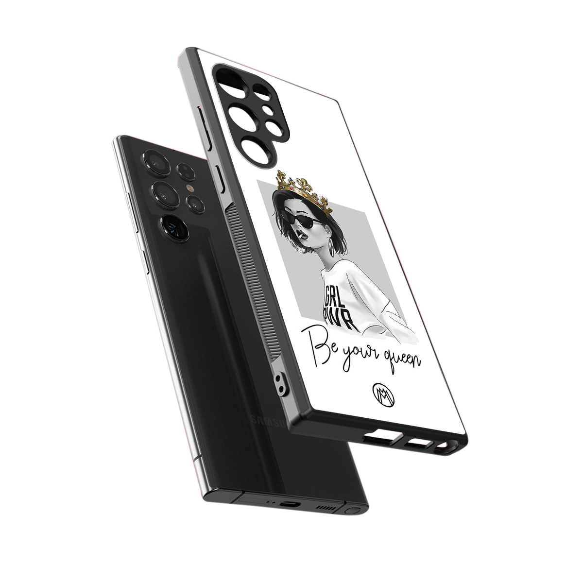be your queen back phone cover | glass case for samsung galaxy s23 ultra