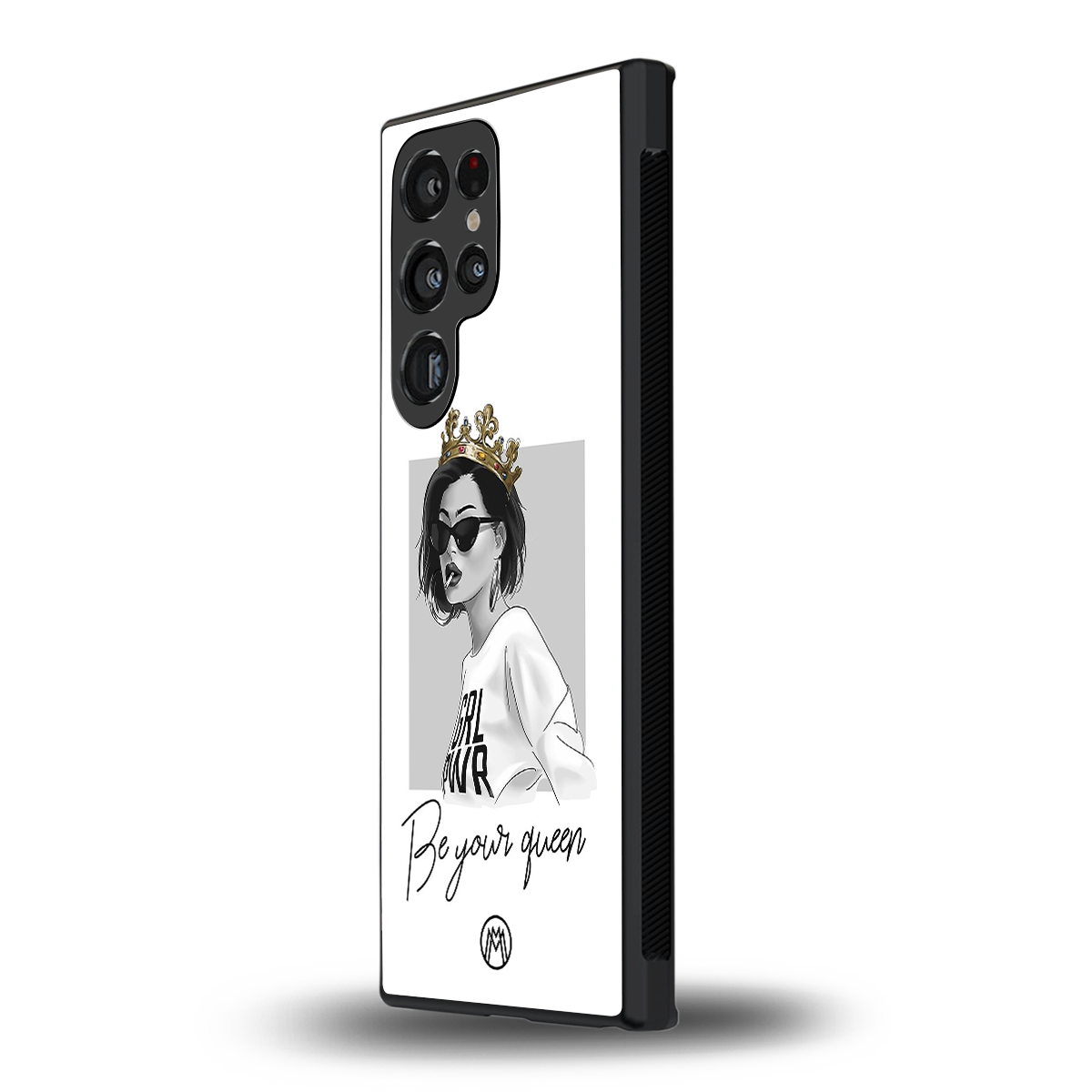 be your queen back phone cover | glass case for samsung galaxy s23 ultra