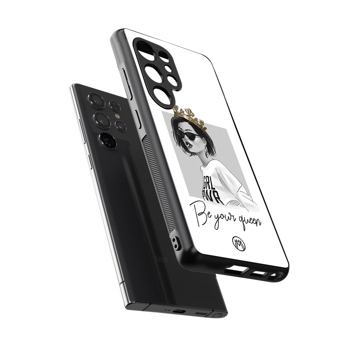 be your queen back phone cover | glass case for samsung galaxy s25 ultra