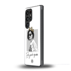 be your queen back phone cover | glass case for samsung galaxy s25 ultra