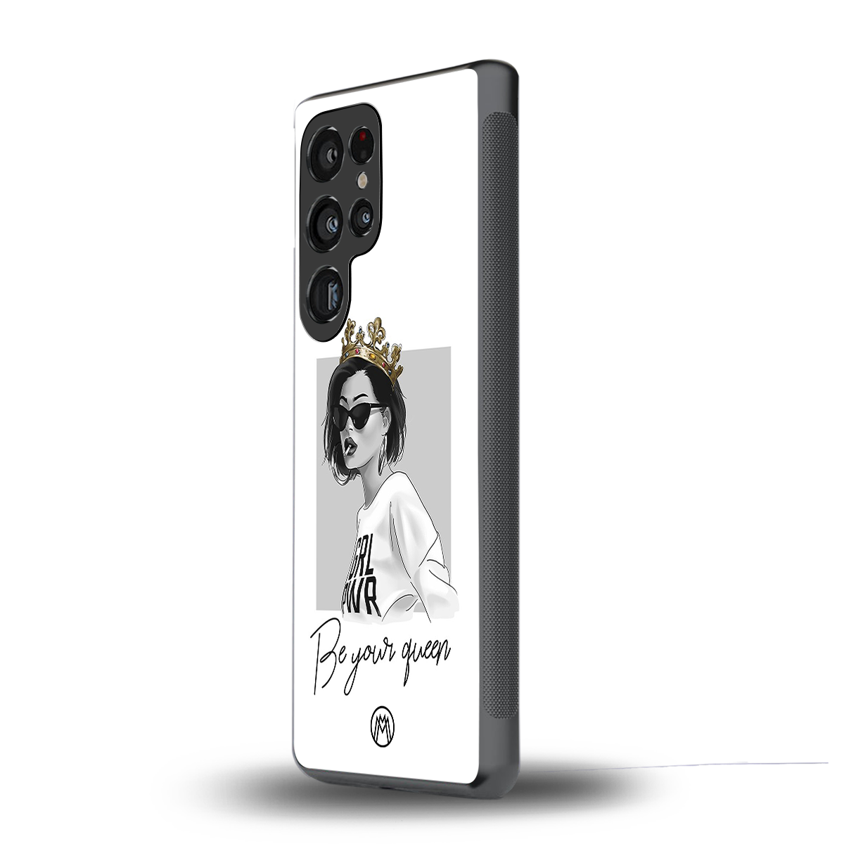 be your queen back phone cover | glass case for samsung galaxy s25 ultra
