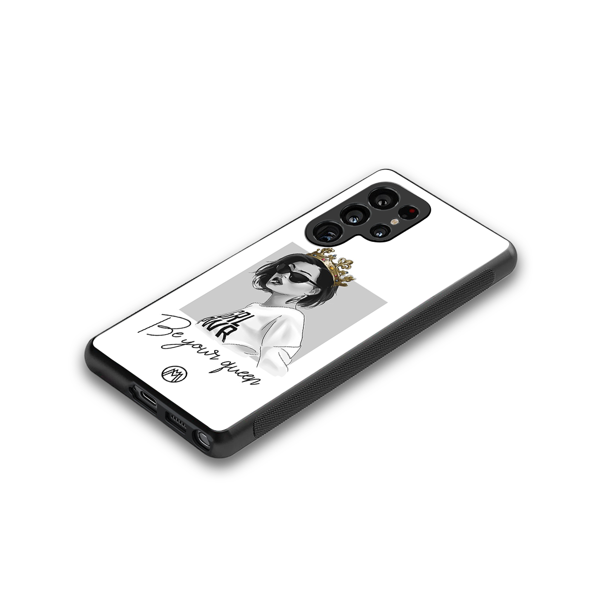 be your queen back phone cover | glass case for samsung galaxy s25 ultra