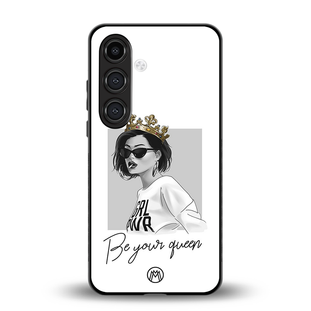 be your queen back phone cover | glass case for samsung galaxy s24