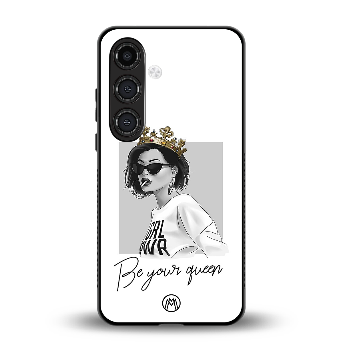 be your queen back phone cover | glass case for samsung galaxy s24 fe