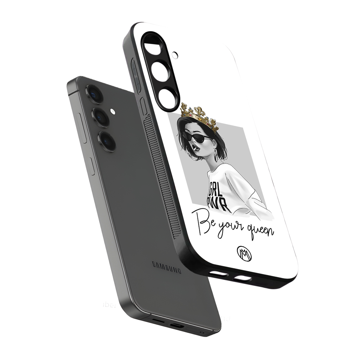 be your queen back phone cover | glass case for samsung galaxy s24 plus
