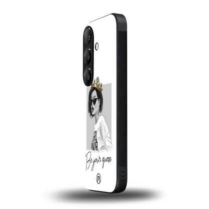 be your queen back phone cover | glass case for samsung galaxy s24 fe