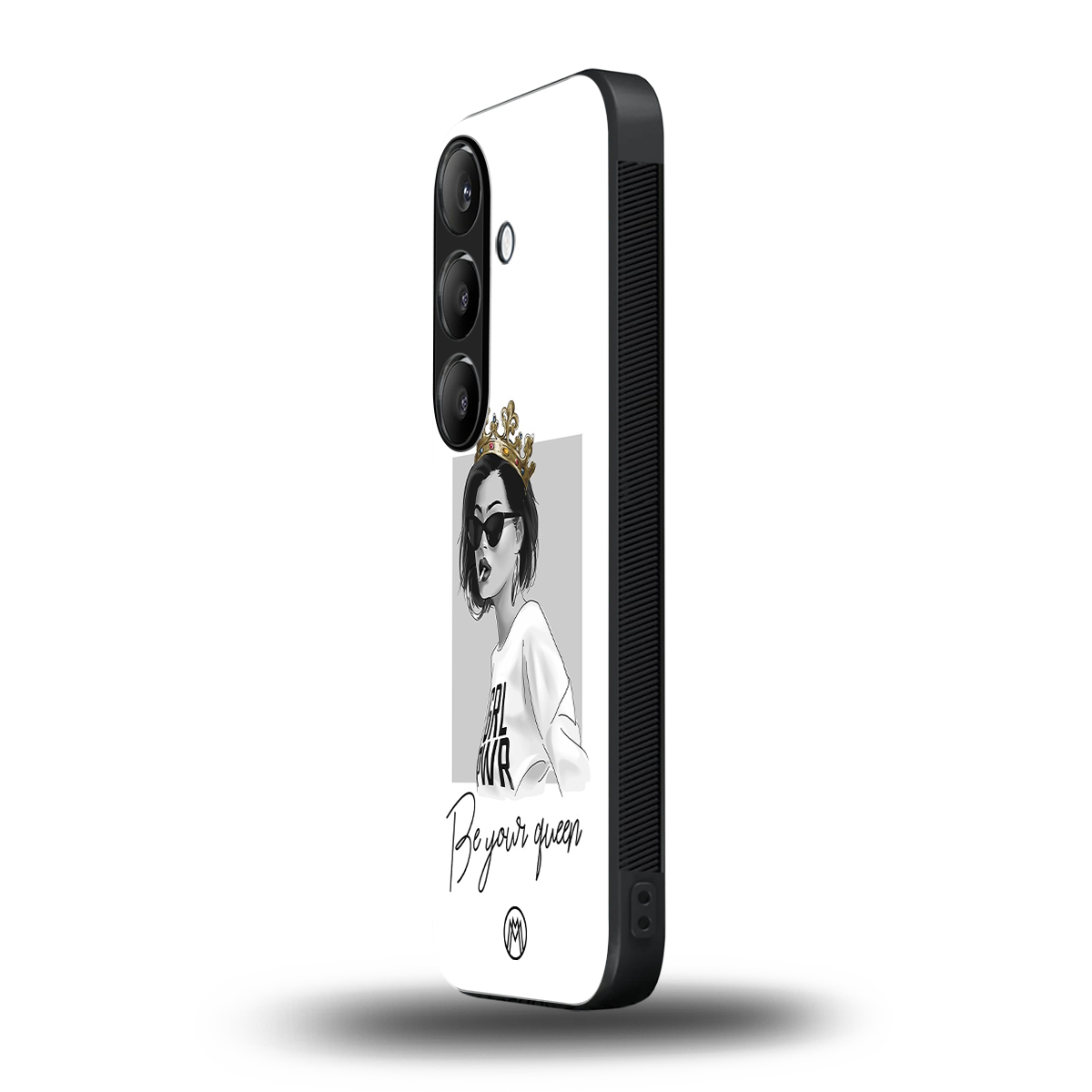 be your queen back phone cover | glass case for samsung galaxy s25 plus