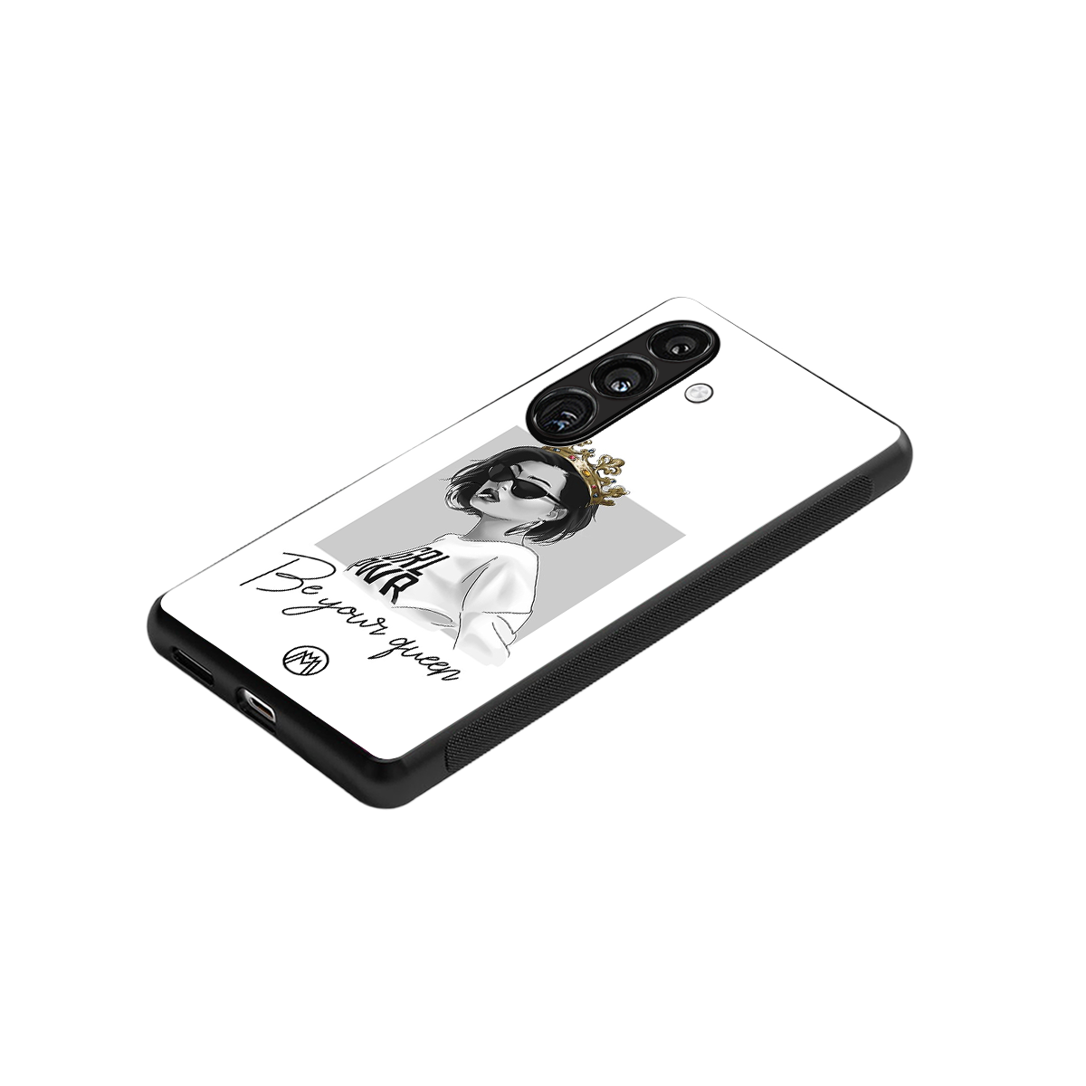 be your queen back phone cover | glass case for samsung galaxy s24 plus