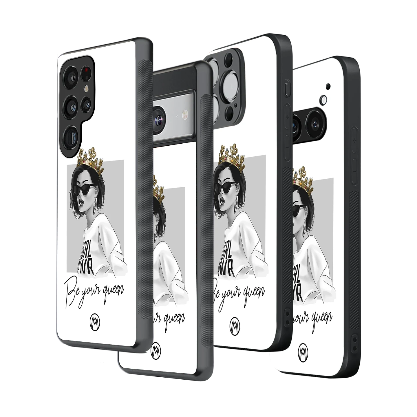 Stylish Glass Back Case for All Smartphones – iPhone, Samsung, OnePlus, Pixel, Redmi, Oppo, Vivo, Motorola