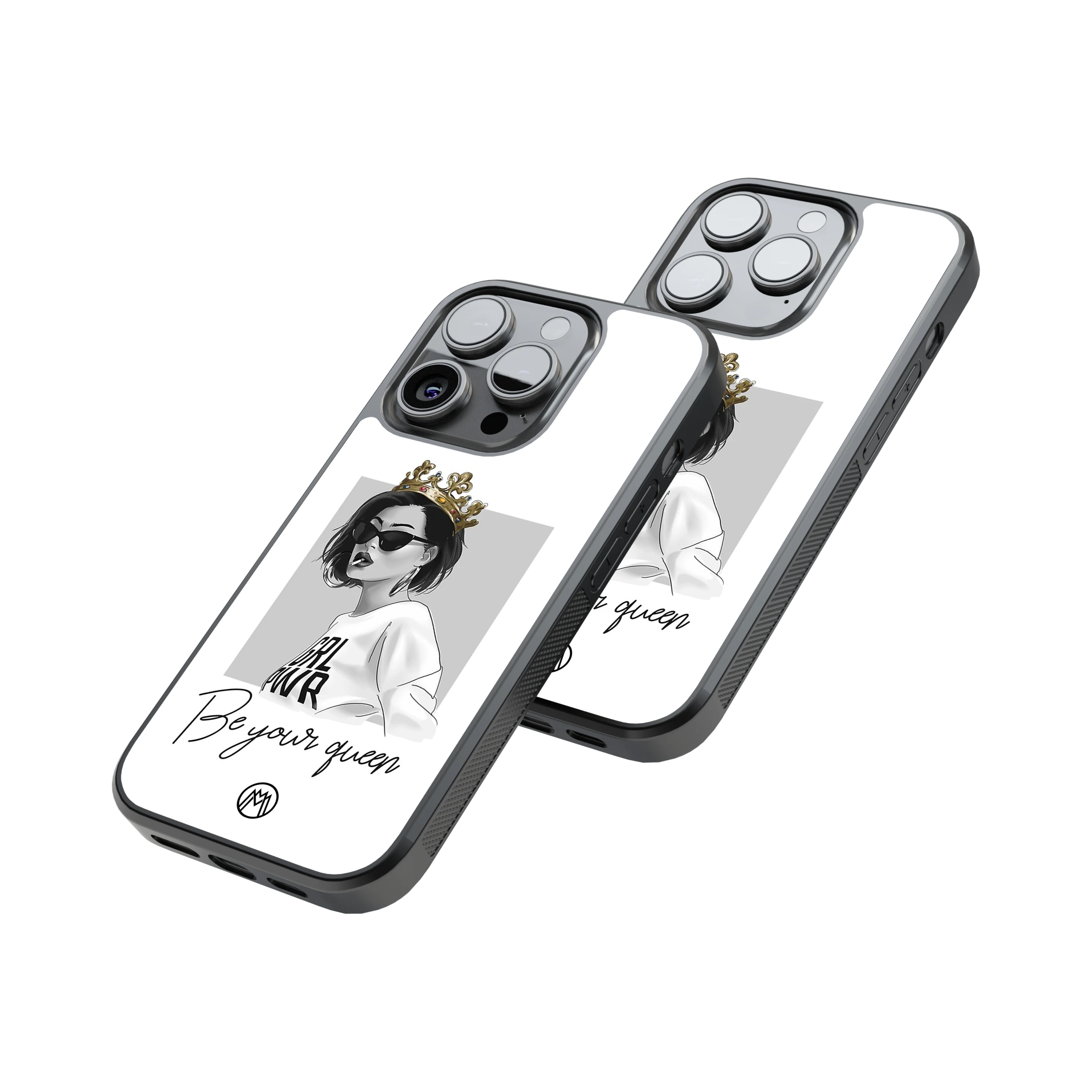 Protective Glass Back Phone Case Compatible with iPhone, Samsung, OnePlus, Pixel & More