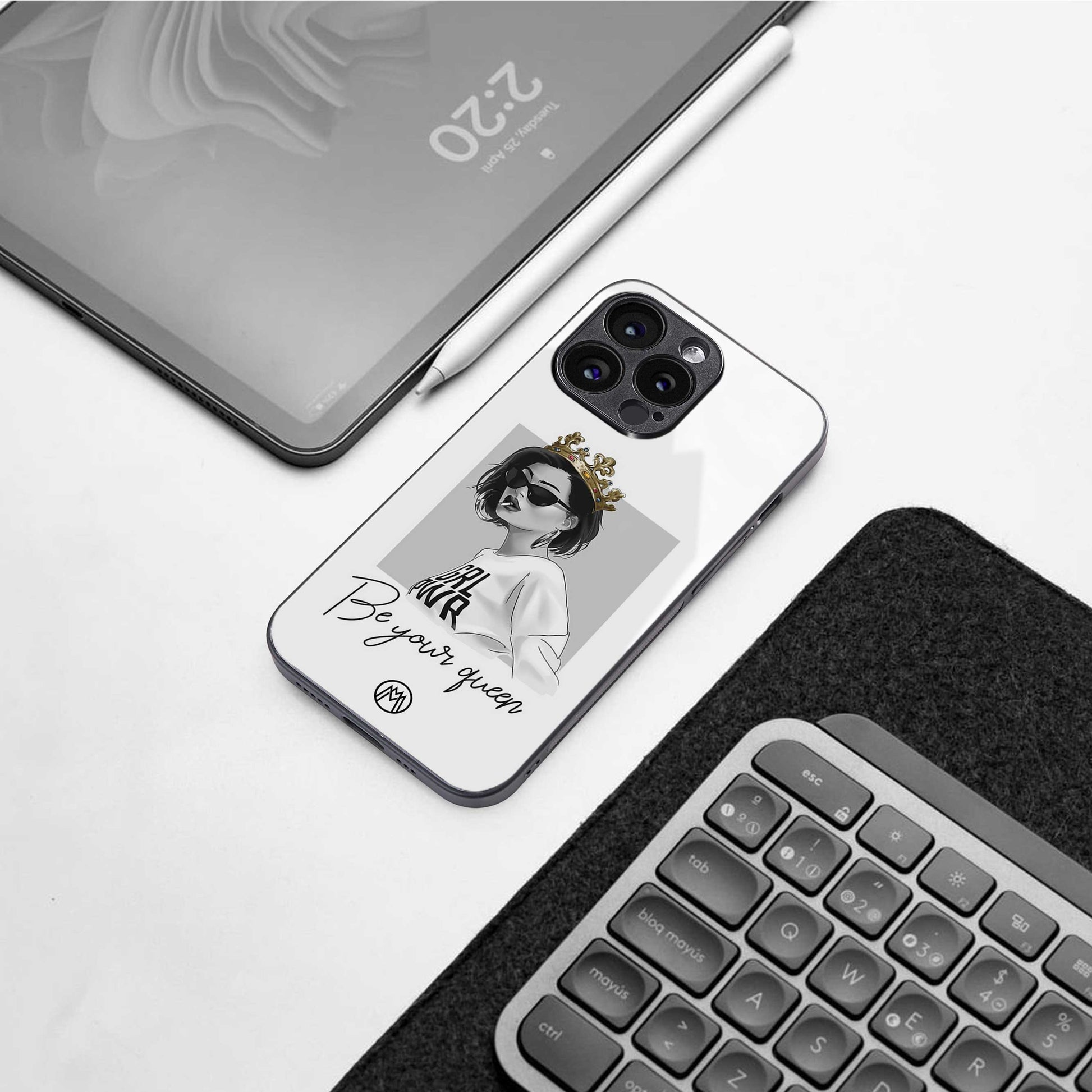 be your queen back phone cover | glass case for iphone 16e