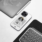 be your queen back phone cover | glass case for iphone 16 plus