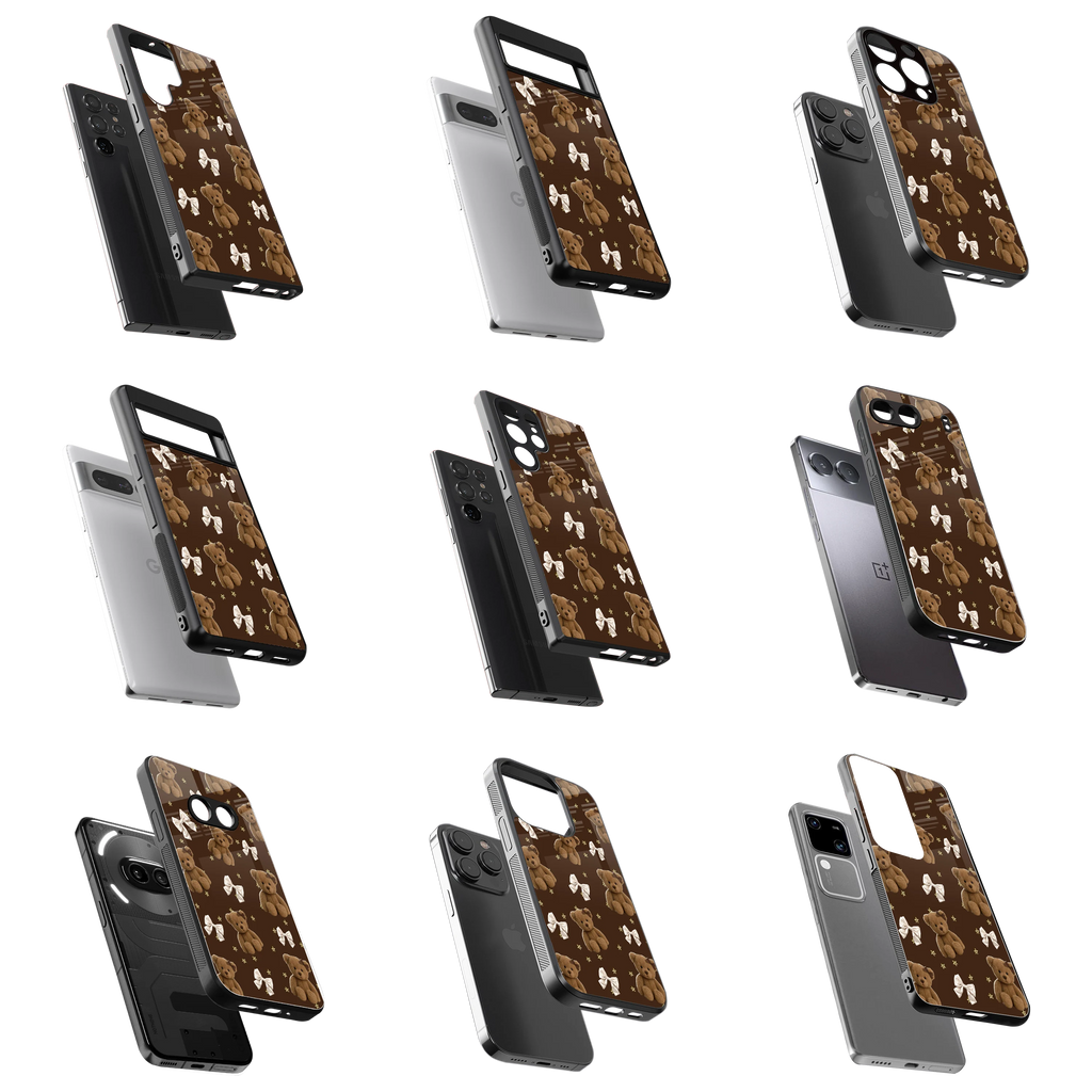 Durable Glass Back Mobile Case for iPhone, Samsung, OnePlus, Google Pixel, Redmi, Vivo, Oppo