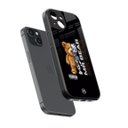 bear pal back phone cover | glass case for iphone 13 mini