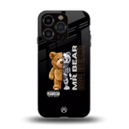 bear pal back phone cover | glass case for iphone 13 pro